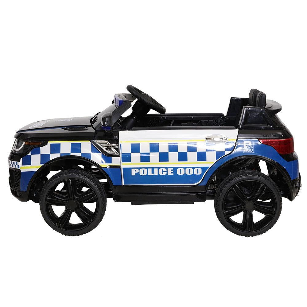 Rigo Kids Ride On Car Inspired Patrol Police Electric Powered Toy Cars Black Deals499