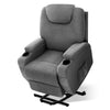 Artiss Electric Massage Chair Recliner Sofa Lift Motor Armchair Heating Fabric Deals499