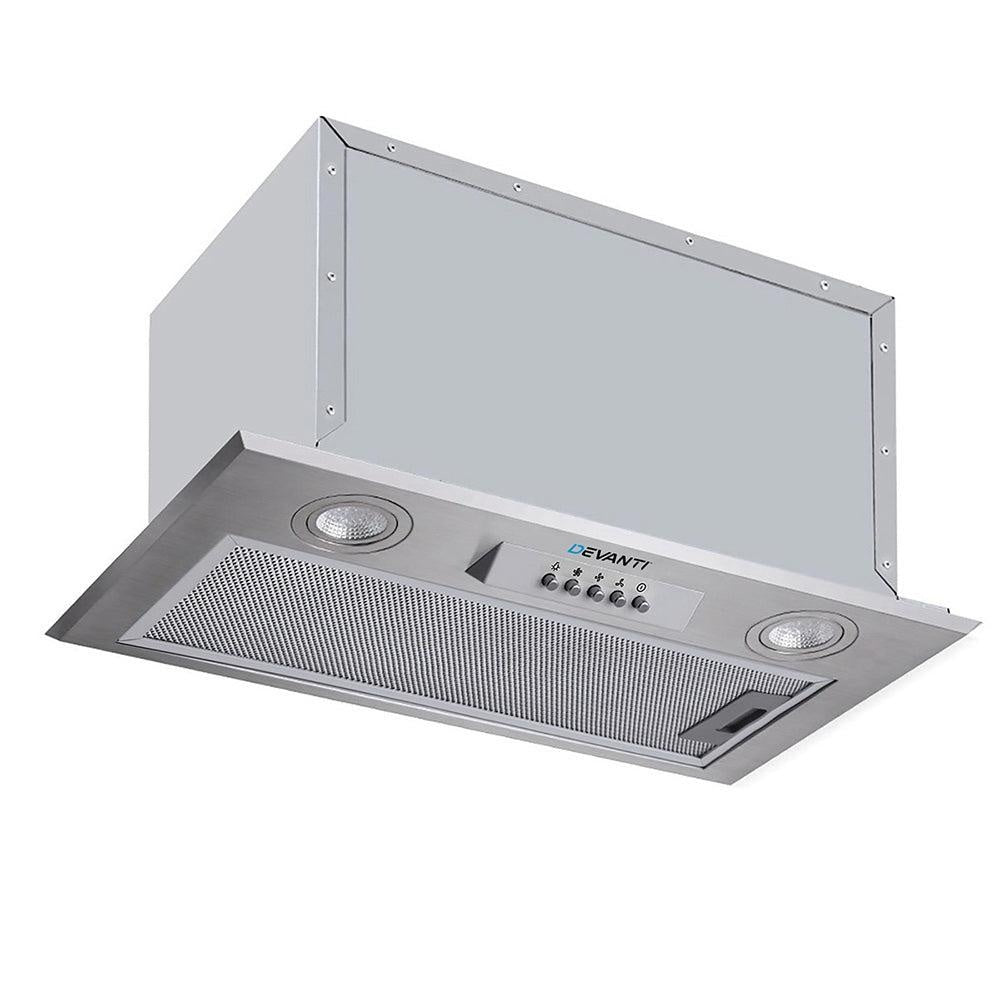 Devanti Range Hood Rangehood Undermount Built In Stainless Steel Canopy 52cm 520mm Deals499