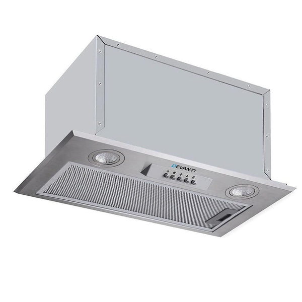 Devanti Range Hood Rangehood Undermount Built In Stainless Steel Canopy 52cm 520mm Deals499