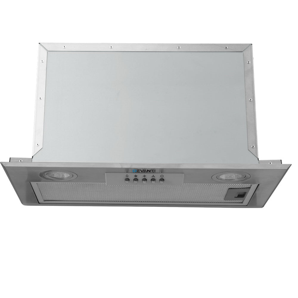 Devanti Range Hood Rangehood Undermount Built In Stainless Steel Canopy 52cm 520mm Deals499