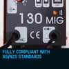 ROSSI 130Amp MIG Gas Gasless Welder Metal Inert Welding Machine Tool Deals499