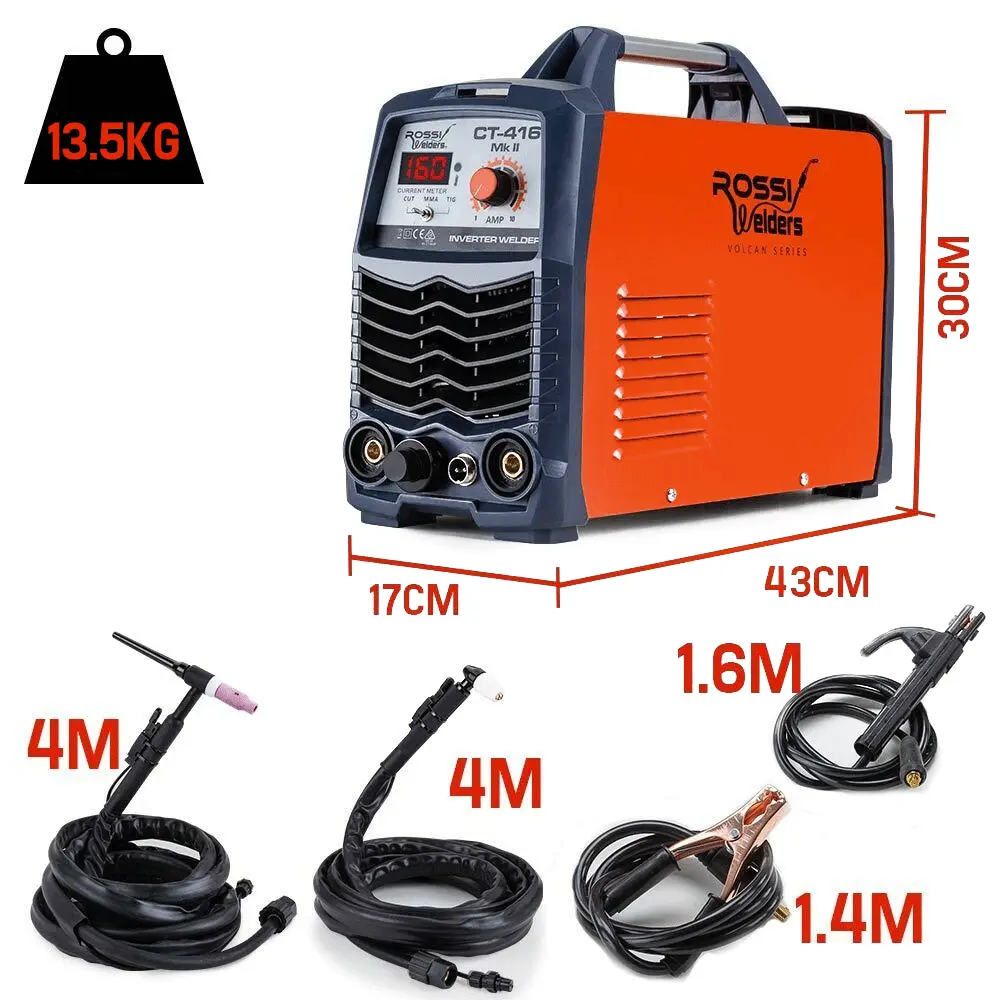 ROSSI CT-416 Welder Inverter TIG MMA ARC Plasma Cutter Welding Machine Portable Deals499