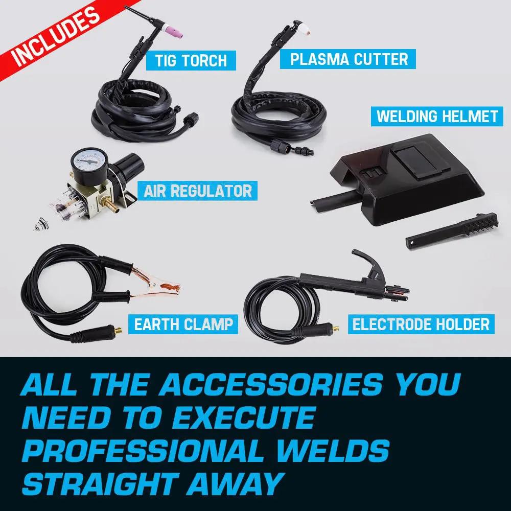 ROSSI CT-416 Welder Inverter TIG MMA ARC Plasma Cutter Welding Machine Portable Deals499