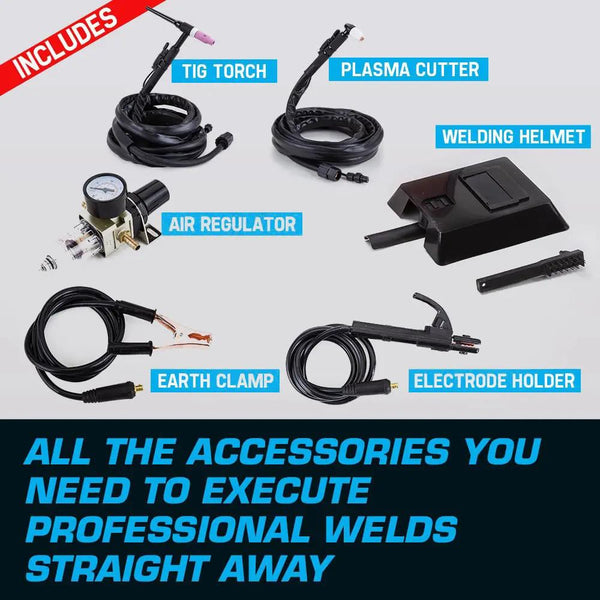 ROSSI CT-416 Welder Inverter TIG MMA ARC Plasma Cutter Welding Machine Portable Deals499