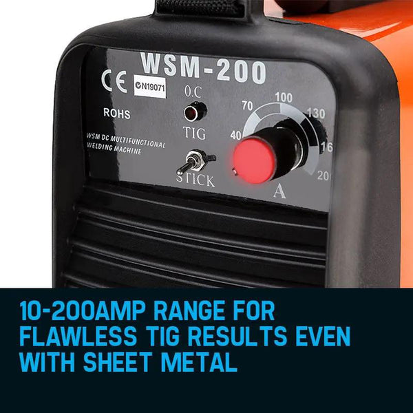 ROSSI Welder Inverter 200 Amp Welding Machine TIG ARC MMA DC WSM200 Portable Deals499