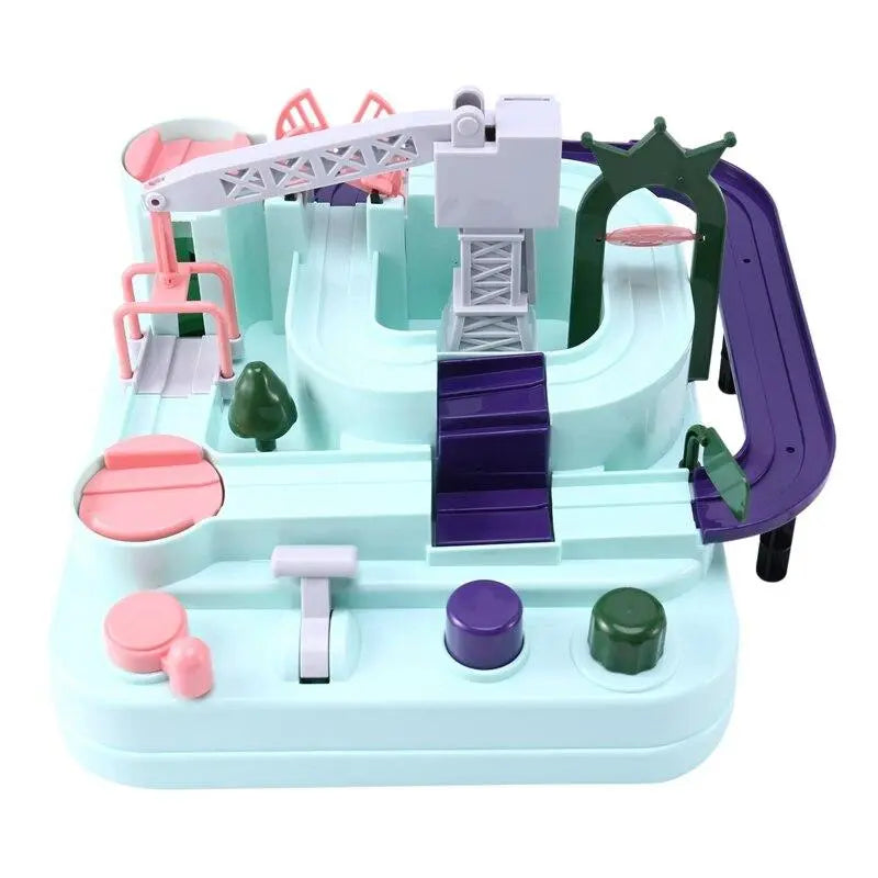 Rail Car Train Track Toys for Kids Boys Girls Xmas Gifts Racing Cars Mechanical Adventure Brain Table Game Deals499