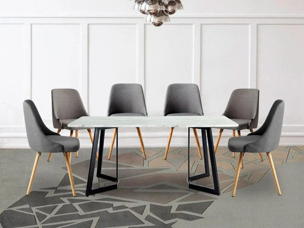 Rectangular Marble-Effect Table Deals499