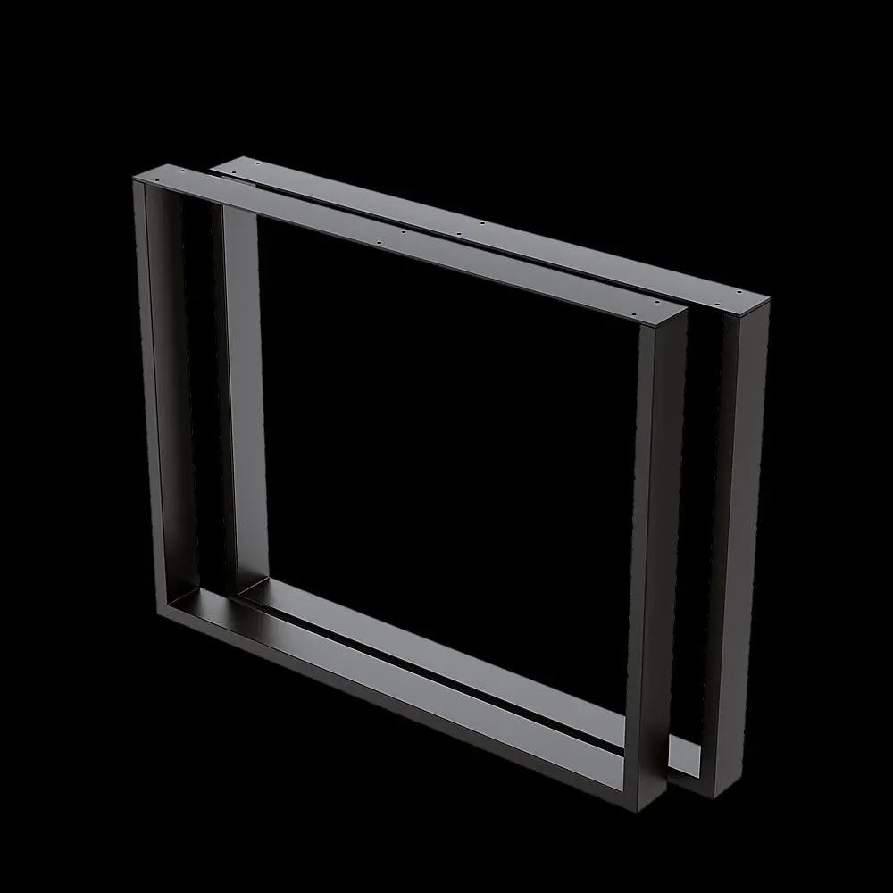 Rectangular Shaped Table Bench Desk Legs Retro Industrial Design Fully Welded - Black Deals499