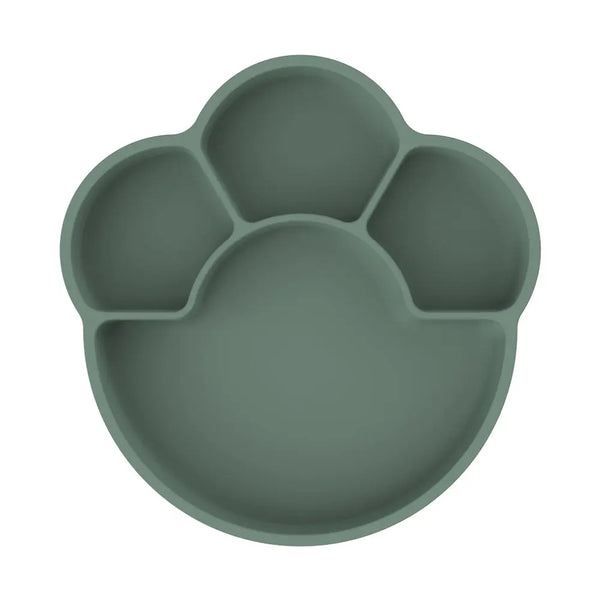 Remi Silicone Divider Plate - Olive Green Deals499