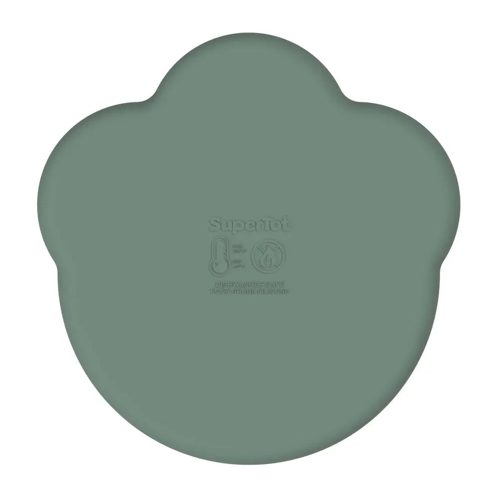 Remi Silicone Divider Plate - Olive Green Deals499