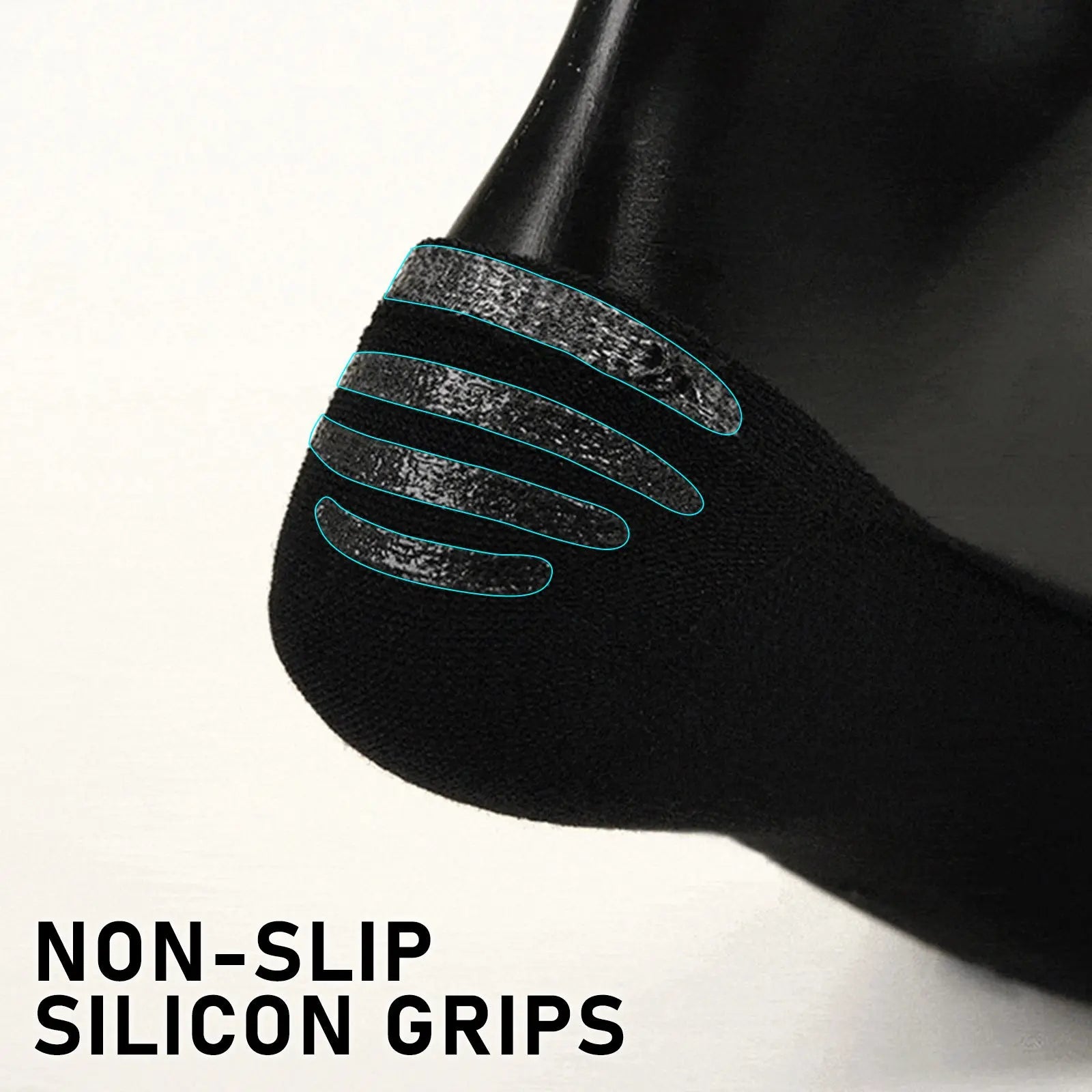 Rexy 3 Pack Large Black Cushion No Show Ankle Socks Non-Slip Breathable from Deals499 at Deals499
