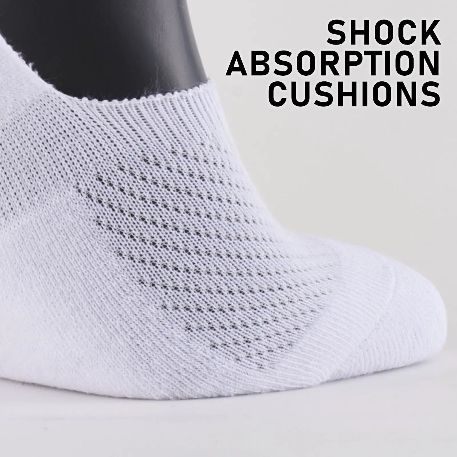 Rexy 3 Pack Medium Black Cushion No Show Ankle Socks Non-Slip Breathable from Deals499 at Deals499