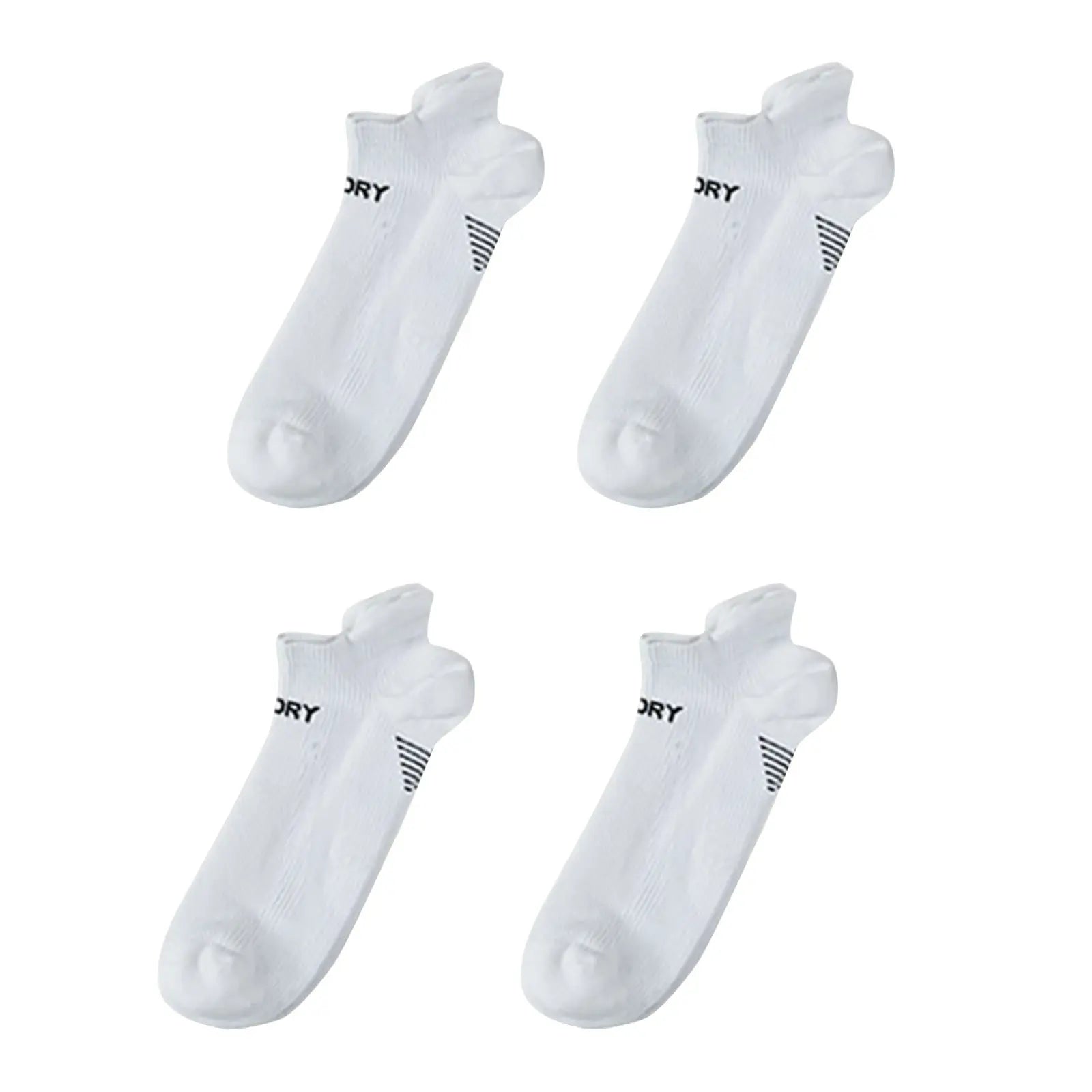 Rexy 4 Pack Medium White Seamless Sport Sneakers Socks Non-Slip Heel Tab from Deals499 at Deals499