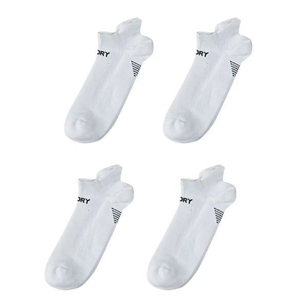 Rexy 4 Pack Medium White Seamless Sport Sneakers Socks Non-Slip Heel Tab from Deals499 at Deals499