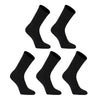 Rexy 5 Pack Large Black 3D Seamless Crew Socks Slim Breathable from Deals499 at Deals499