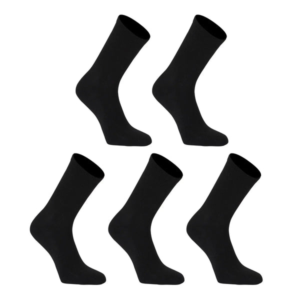 Rexy 5 Pack Large Black 3D Seamless Crew Socks Slim Breathable from Deals499 at Deals499