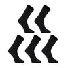 Rexy 5 Pack Medium Black 3D Seamless Crew Socks Slim Breathable from Deals499 at Deals499
