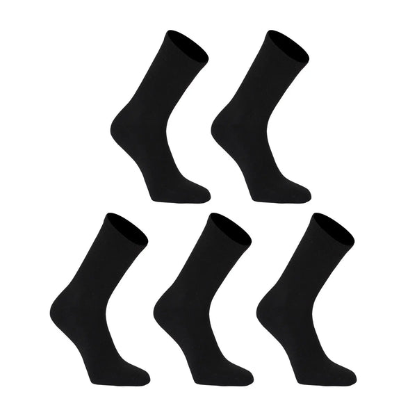 Rexy 5 Pack Medium Black 3D Seamless Crew Socks Slim Breathable from Deals499 at Deals499