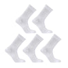 Rexy 5 Pack Medium White 3D Seamless Crew Socks Slim Breathable from Deals499 at Deals499