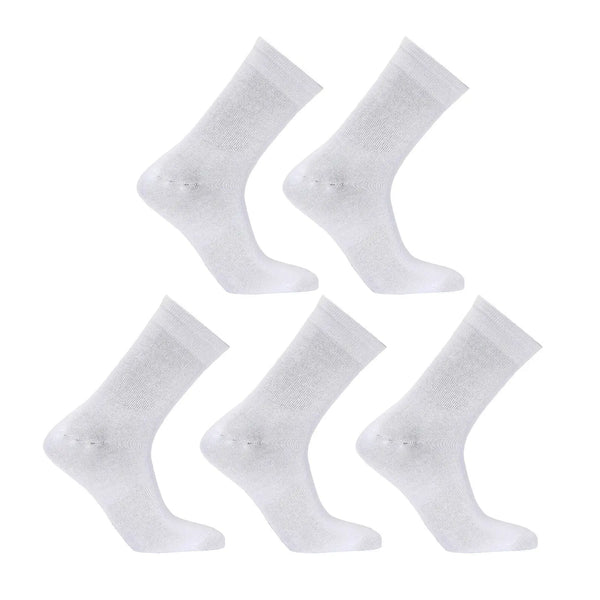 Rexy 5 Pack Medium White 3D Seamless Crew Socks Slim Breathable from Deals499 at Deals499