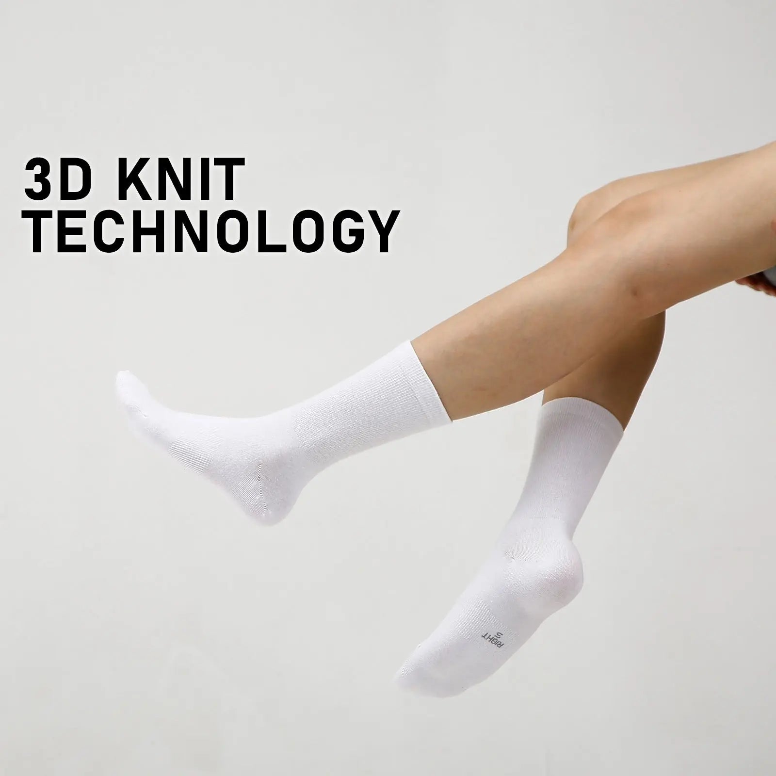 Rexy 5 Pack Medium White 3D Seamless Crew Socks Slim Breathable from Deals499 at Deals499