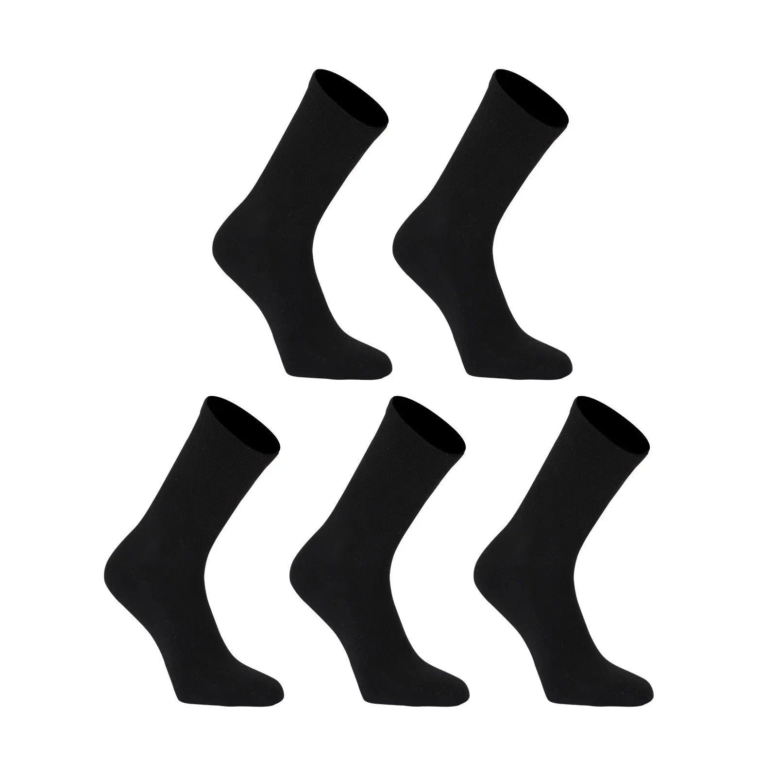 Rexy 5 Pack Small Black 3D Seamless Crew Socks Slim Breathable from Deals499 at Deals499