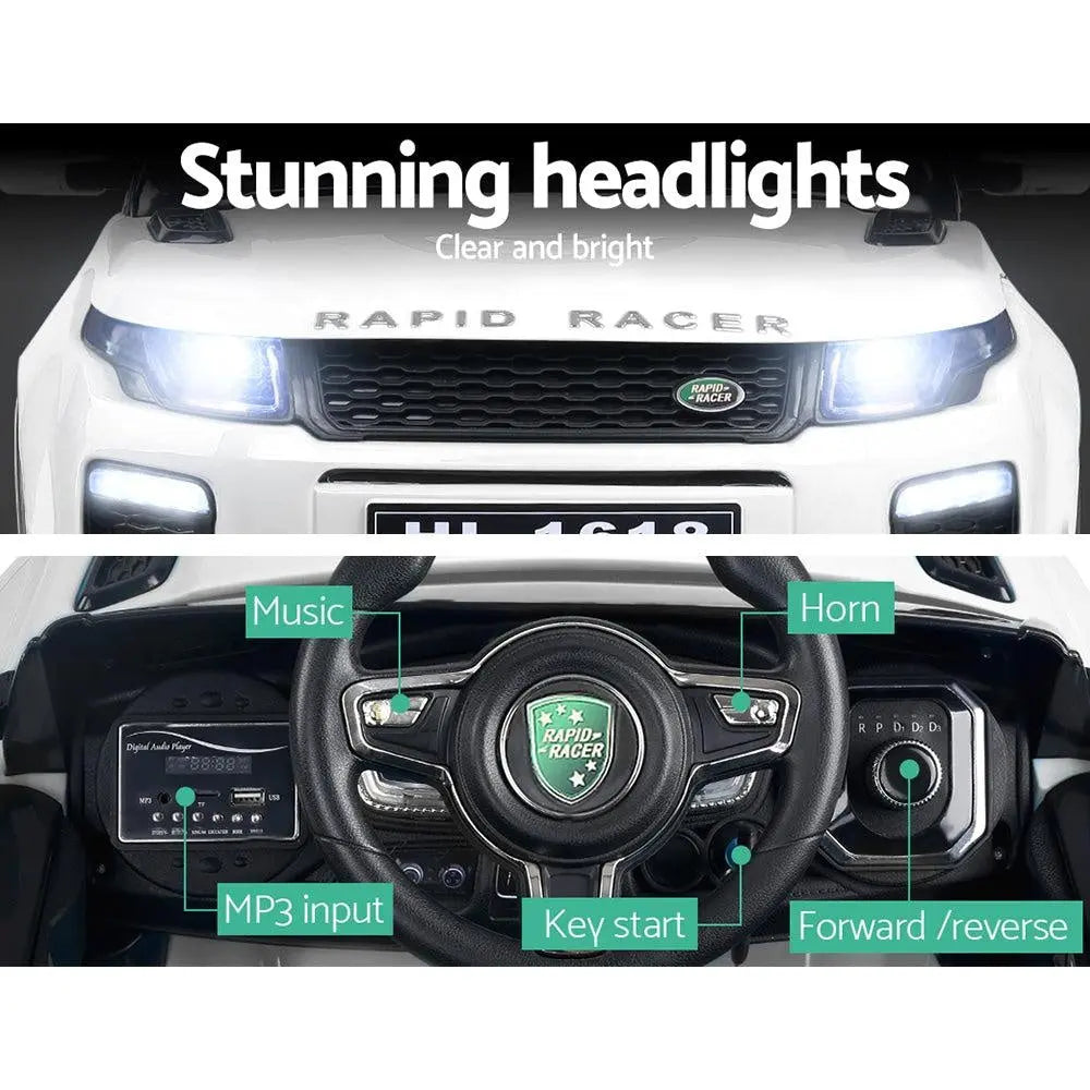 Rigo Kids Ride On Car  - White Deals499