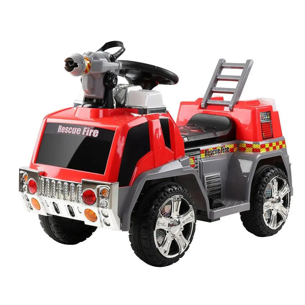 Rigo Kids Ride On Fire Truck Motorbike Motorcycle Car Red Grey Deals499