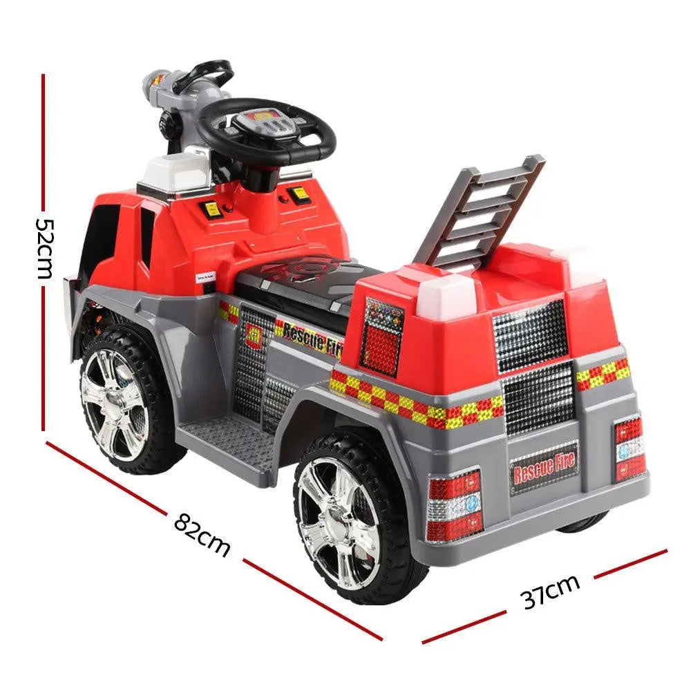 Rigo Kids Ride On Fire Truck Motorbike Motorcycle Car Red Grey Deals499