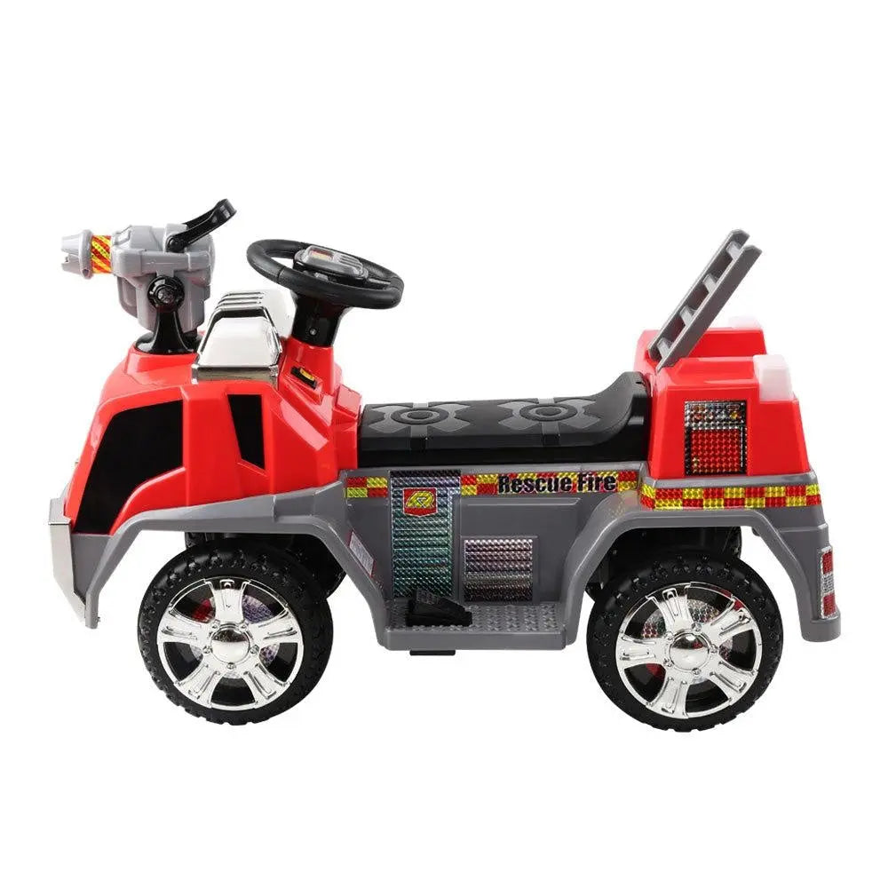 Rigo Kids Ride On Fire Truck Motorbike Motorcycle Car Red Grey Deals499