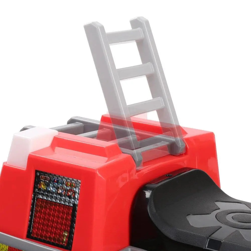 Rigo Kids Ride On Fire Truck Motorbike Motorcycle Car Red Grey Deals499