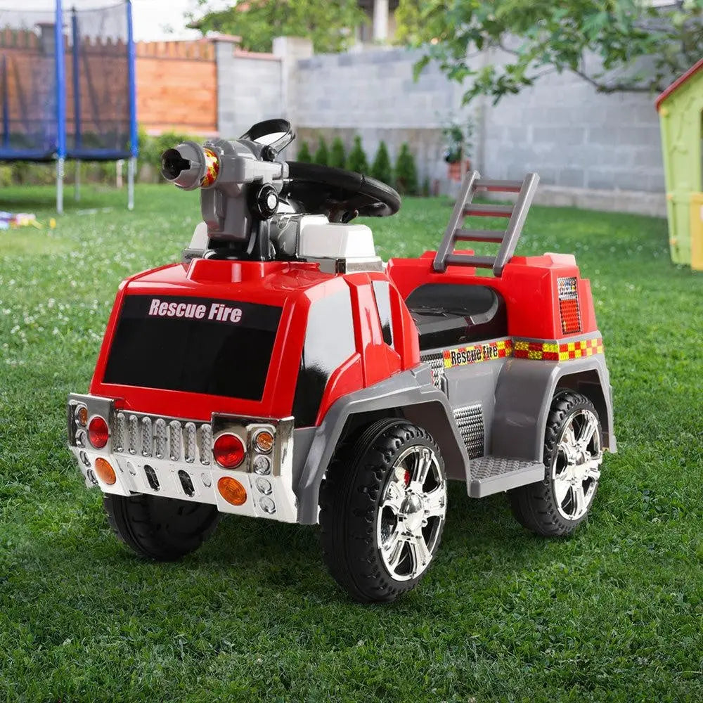 Rigo Kids Ride On Fire Truck Motorbike Motorcycle Car Red Grey Deals499