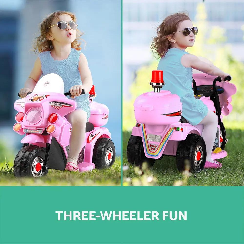 Rigo Kids Ride On Motorbike Motorcycle Car Pink Deals499