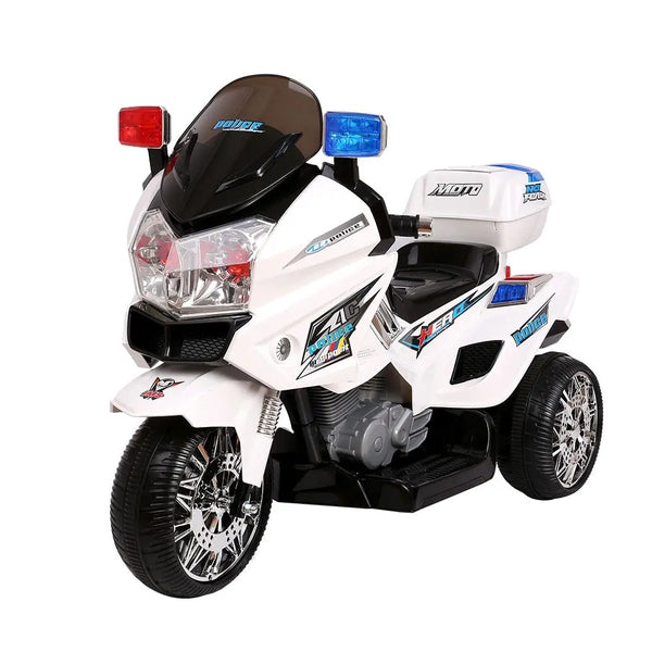 Rigo Kids Ride On Motorbike Motorcycle Car White Deals499