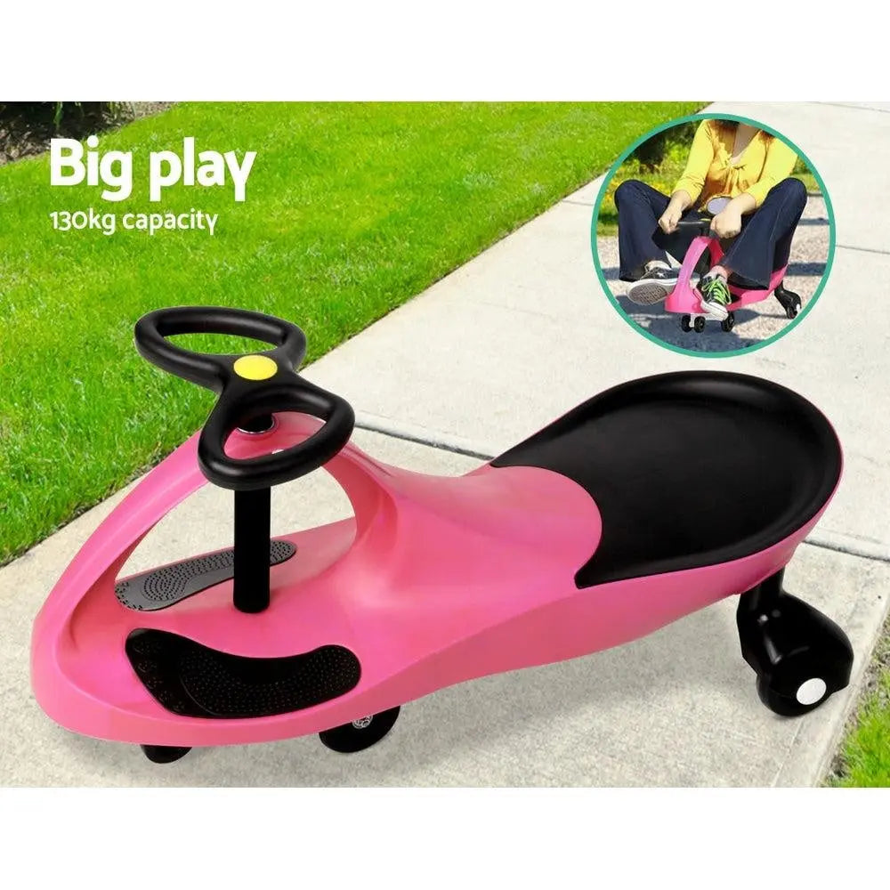 Rigo Kids Ride On Swing Car  - Pink Deals499