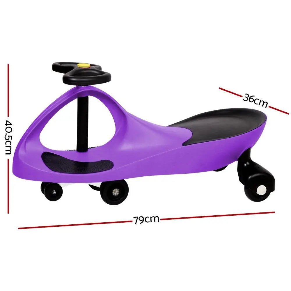 Rigo Kids Ride On Swing Car - Purple Deals499