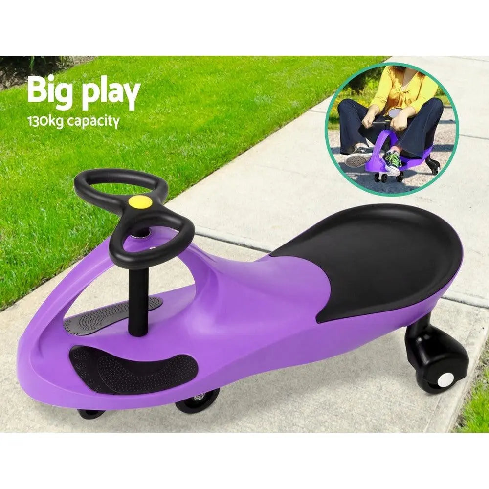 Rigo Kids Ride On Swing Car - Purple Deals499