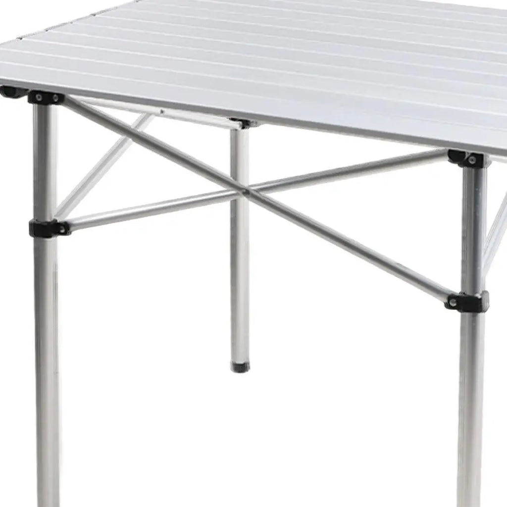 Roll Up Camping Table  Folding Portable Aluminium Outdoor BBQ Desk Picnic Tables Deals499