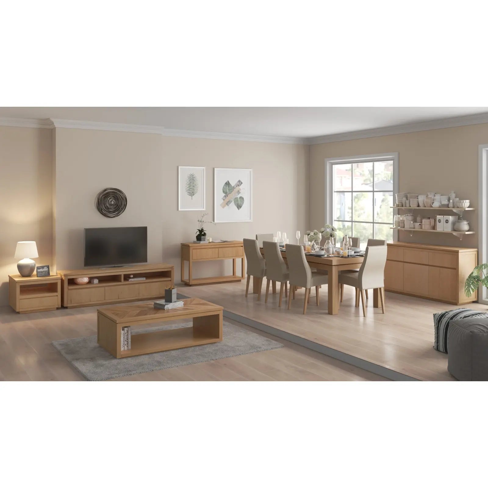 Rosemallow ETU Entertainment TV Unit 185cm 3 Drawer Solid Messmate Timber Wood Deals499
