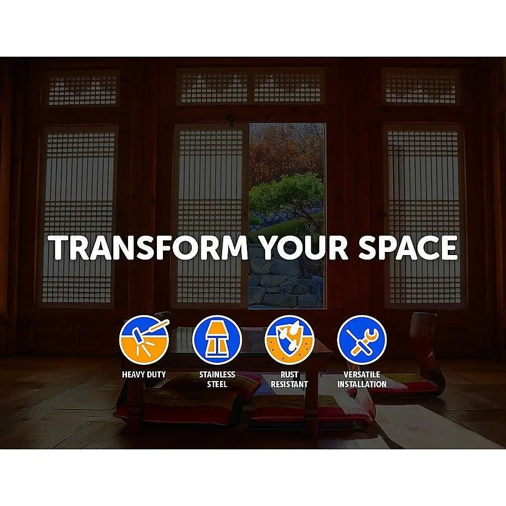 Round 300mm Push Pull Stainless Steel Door Handle Entrance Entry Shower Glass Deals499