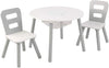 Round Table and 2 Chair Set for kids (Gray) Deals499