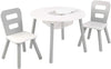Round Table and 2 Chair Set for kids (Gray) Deals499