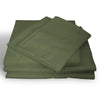 Royal Comfort 1000TC Hotel Grade Bamboo Cotton Sheets Pillowcases Set Ultrasoft Olive Queen Deals499