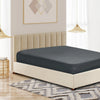 Royal Comfort 1200 Thread Count Fitted Sheet Cotton Blend Ultra Soft Bedding Dark Grey King Deals499