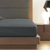 Royal Comfort 1200 Thread Count Fitted Sheet Cotton Blend Ultra Soft Bedding Dark Grey King Deals499