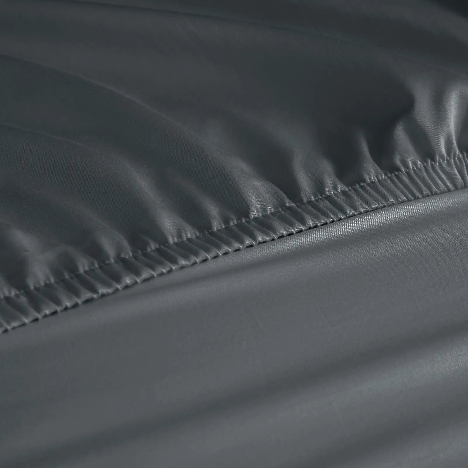 Royal Comfort 1200 Thread Count Fitted Sheet Cotton Blend Ultra Soft Bedding Dark Grey King Deals499
