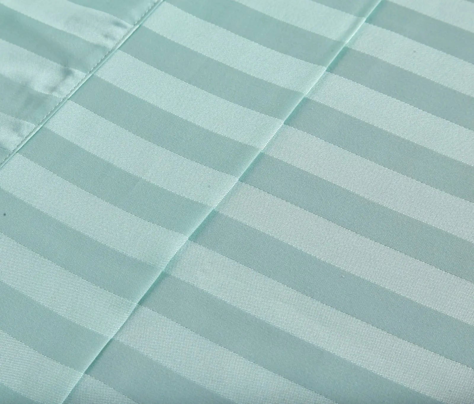 Royal Comfort 1200TC Soft Sateen Damask Stripe Cotton Blend Sheet Pillowcase Set Mist Queen Deals499