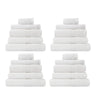 Royal Comfort 20 Piece Cotton Bamboo Towel Bundle Set 450GSM Luxurious Absorbent White Deals499