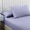 Royal Comfort 2000TC 3 Piece Fitted Sheet and Pillowcase Set Bamboo Cooling - Double - Lilac Grey from Deals499 at Deals499